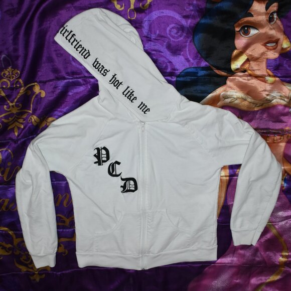 PUSSYCAT DOLLS DON'T CHA WISH YOUR GIRLFRIEND WAS HOT LIKE ME HOODIE size SMALL - Picture 3 of 13